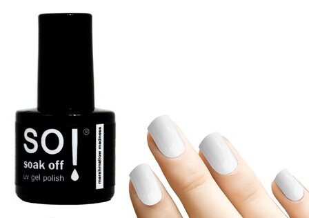 So! Soak off gel polish marshmallow madness