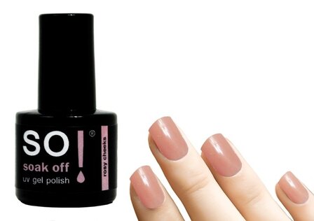 So! Soak off gel polish rosy cheeks